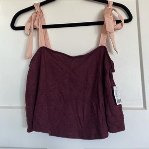Urban Outfitters crop flowy top NWT